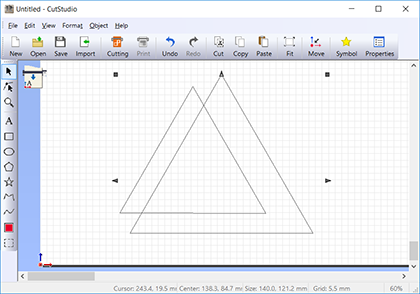 Enlarging the triangle