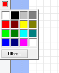 Display the color selection palette.
