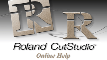 Roland CutStudio Online Help