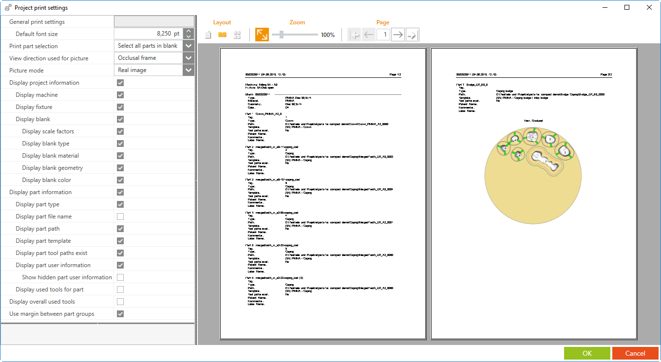 Project print settings_UI