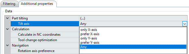 tilt axis